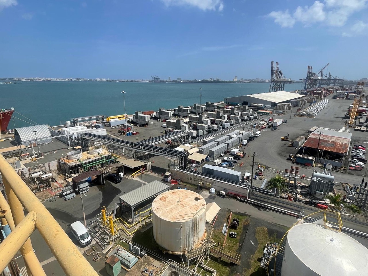 Temporary generation equipment and balance-of-plant infrastructure in Puerto Rico